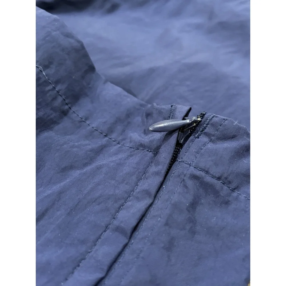 Vintage 90s Adidas Nylon Track Pants Wide Leg Navy‎ Blue XL 30x31